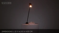 Sofistikeret skrivebordslampe Hester, sort
