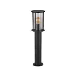 Sokkellampe Gracey, højde 60 cm, sort, stål, IP54