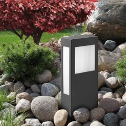 Sokkellampe i stål Aqua Paulo med 2G11-LED