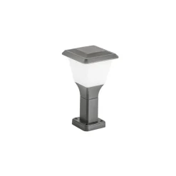 Sokkellampe Lena, 30 cm, mørkegrå, metal, E27, IP65