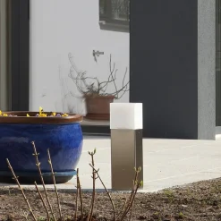 Sokkellampe Linus i stål