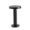Solar-LED-bordlampe Cairo, sort, plast, IP44, 21cm