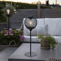 Solar LED-bordlampe Sunlight med væv