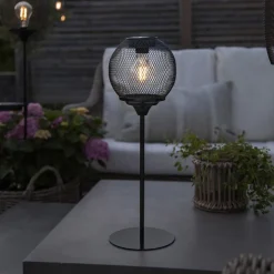 Solar LED-bordlampe Sunlight med væv