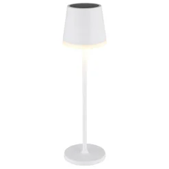 36637 solcelle-bordlampe, IP44, hvid