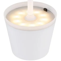 36637 solcelle-bordlampe, IP44, hvid