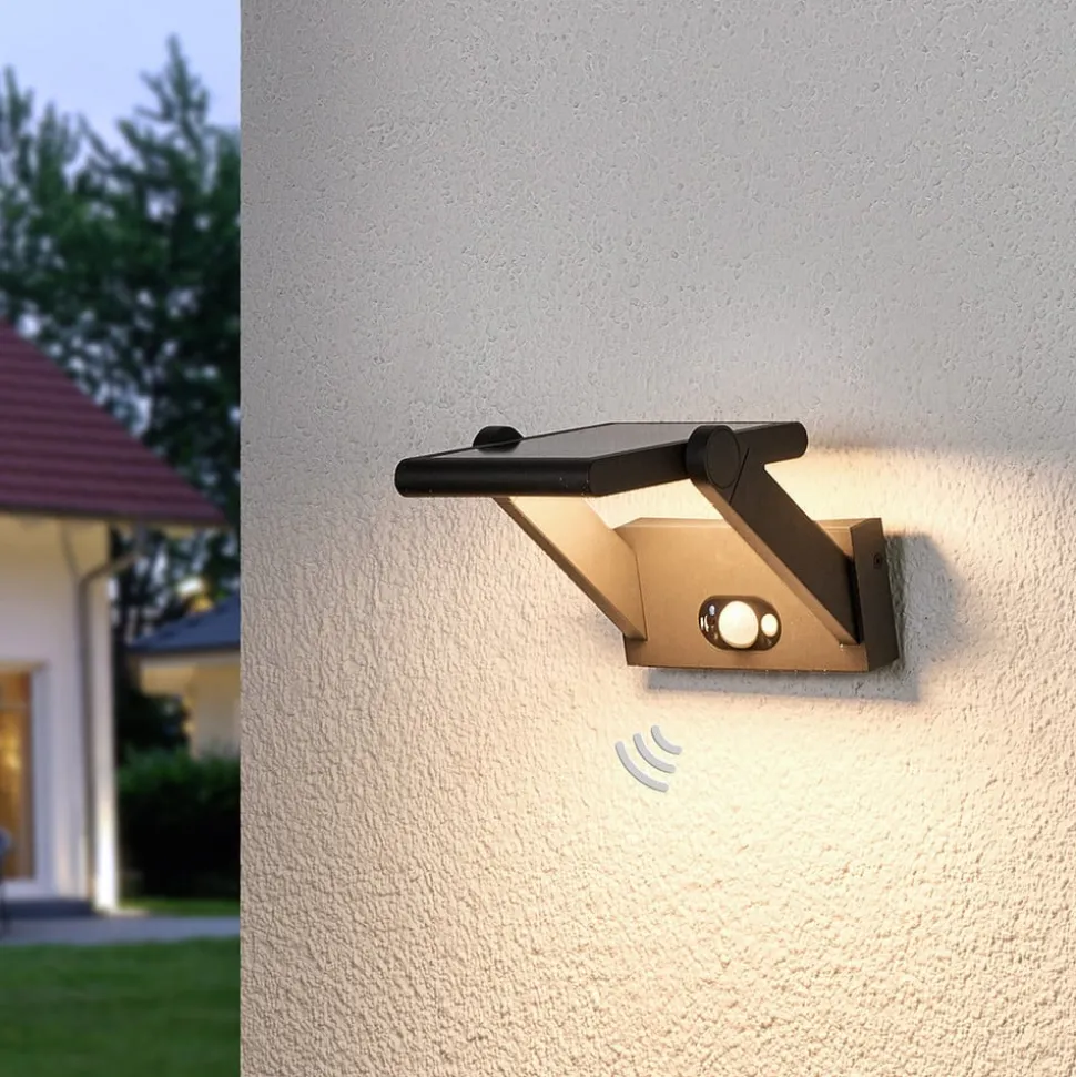Solcelledrevet LED-udendørsvæglampe Valerian
