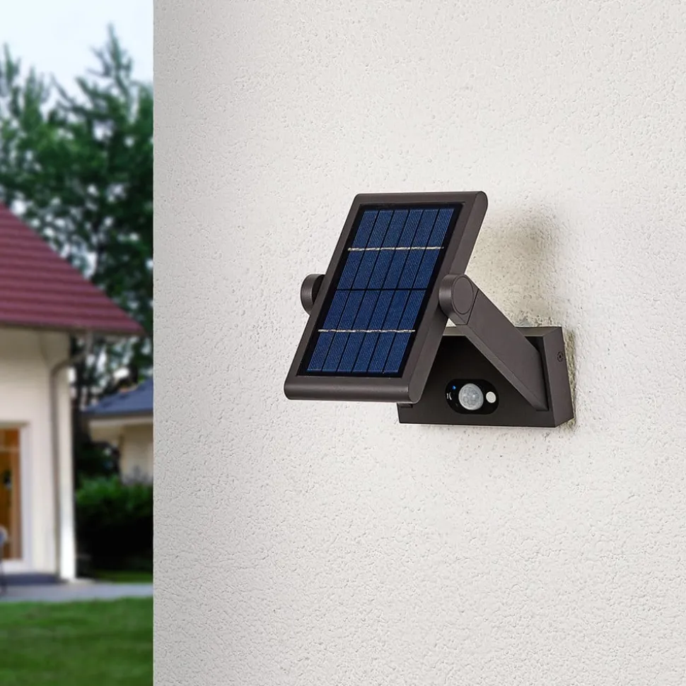 Solcelledrevet LED-udendørsvæglampe Valerian