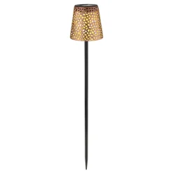 36562 solcelle-lampe med jordspyd, IP44, kobber