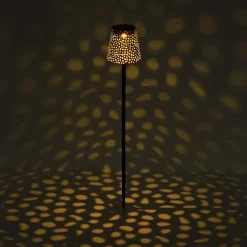36562 solcelle-lampe med jordspyd, IP44, kobber