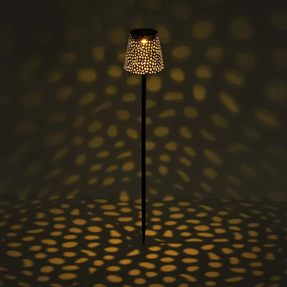 36562 solcelle-lampe med jordspyd, IP44, kobber