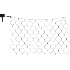 Solcelle-LED-lysforhæng IP44 110x90cm 100 lk