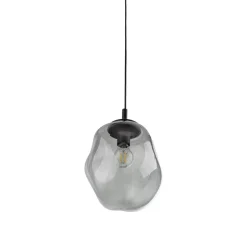 Sol Mini pendel, glas, Ø 25 cm, sort/grafitgrå