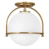 Somerset loftlampe, 1 lyskilde, messing