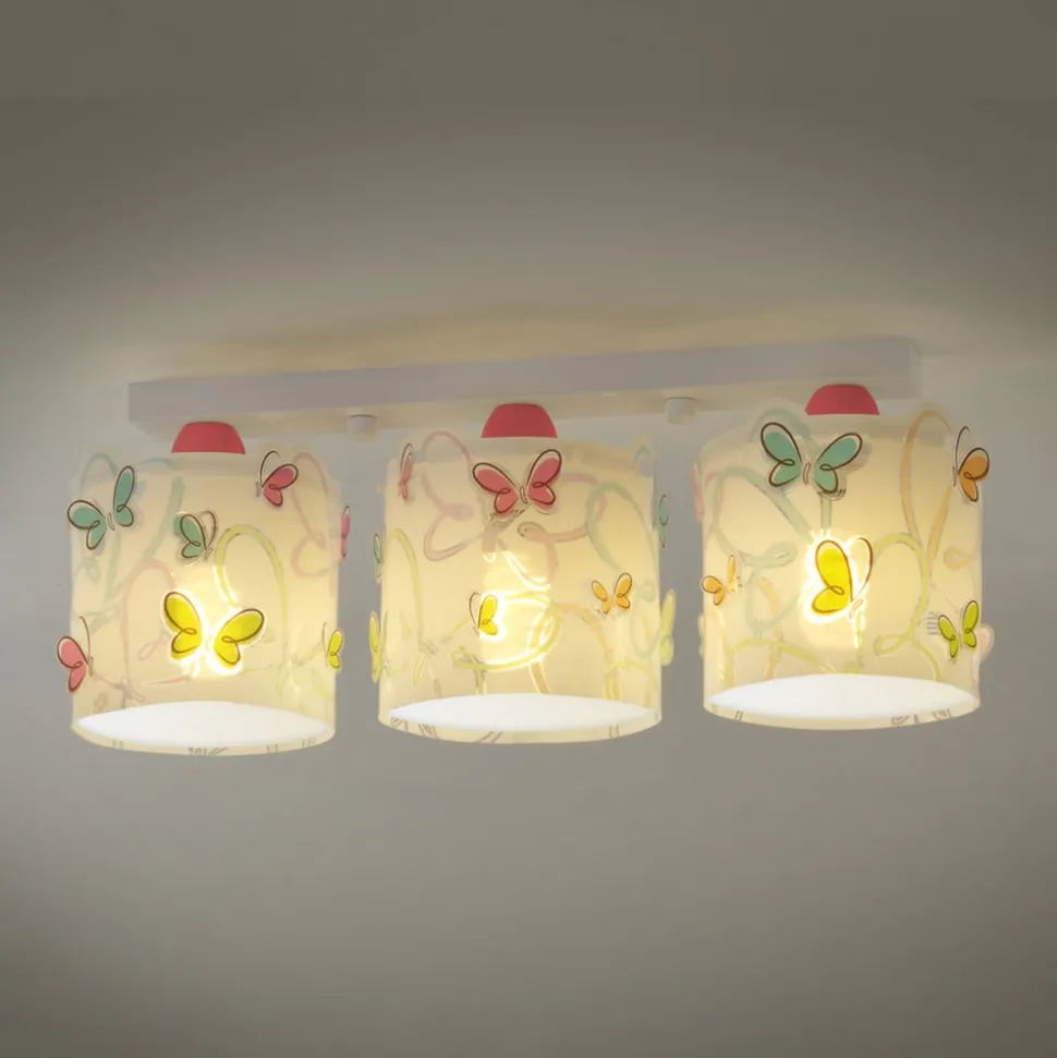 Sommerfugle-loftslampe til børneværelset