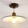 Sort loftlampe Phinea i metal, vintagelook