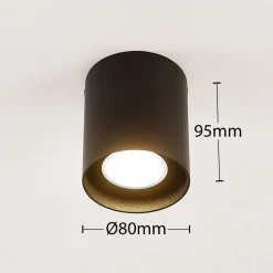 Sort loftslampe Carson