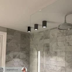 Sort loftslampe Carson