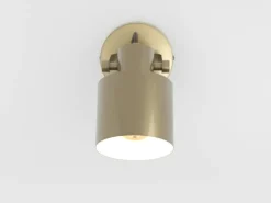 Southery vægspot, creme-guld børstet, 1 lyskilde