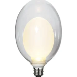 Space E27 D120 LED-pære 3,5 W, opal, 3-trins dæmp.