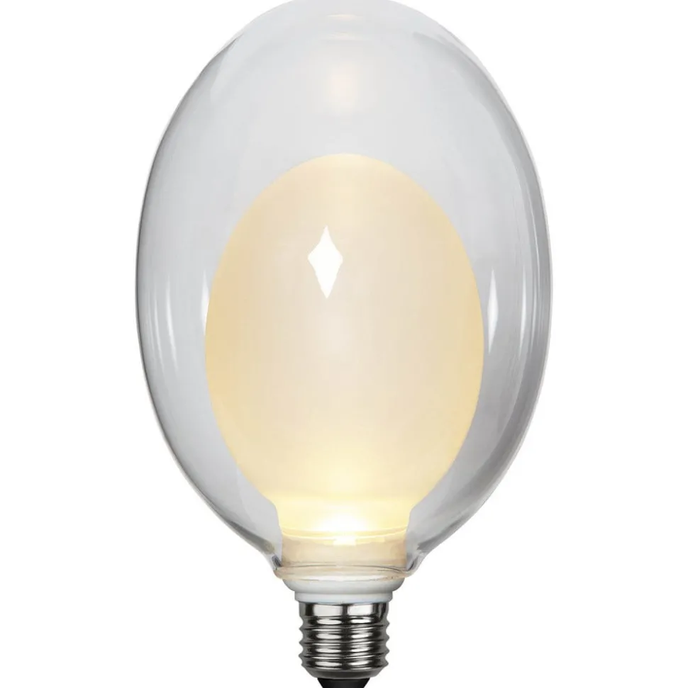Space E27 D120 LED-pære 3,5 W, opal, 3-trins dæmp.