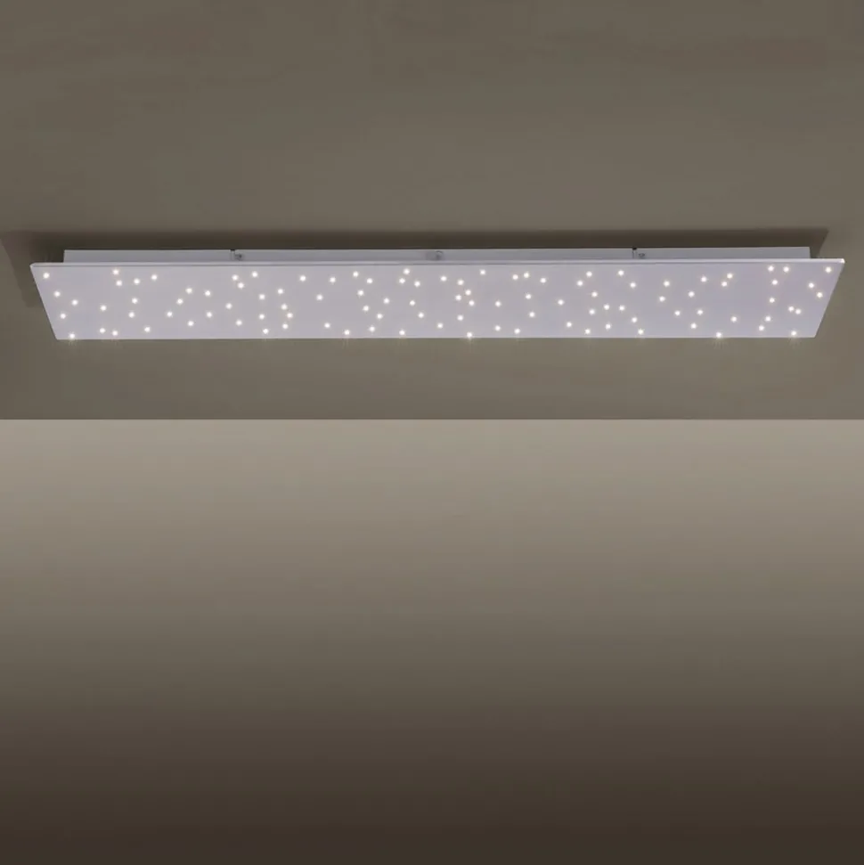 Sparkle LED-loftlampe CCT dim stål 100x45cm