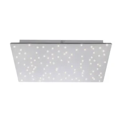 Sparkle LED-loftlampe CCT dim stål 45x45cm
