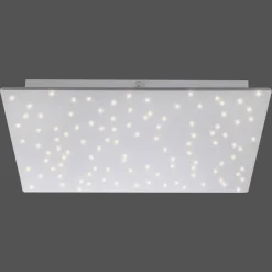 Sparkle LED-loftlampe CCT dim stål 45x45cm