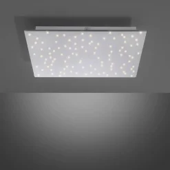 Sparkle LED-loftlampe CCT dim stål 45x45cm