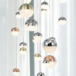 Sphere LED-pendellampe, flerfarvet, 27 lk., app