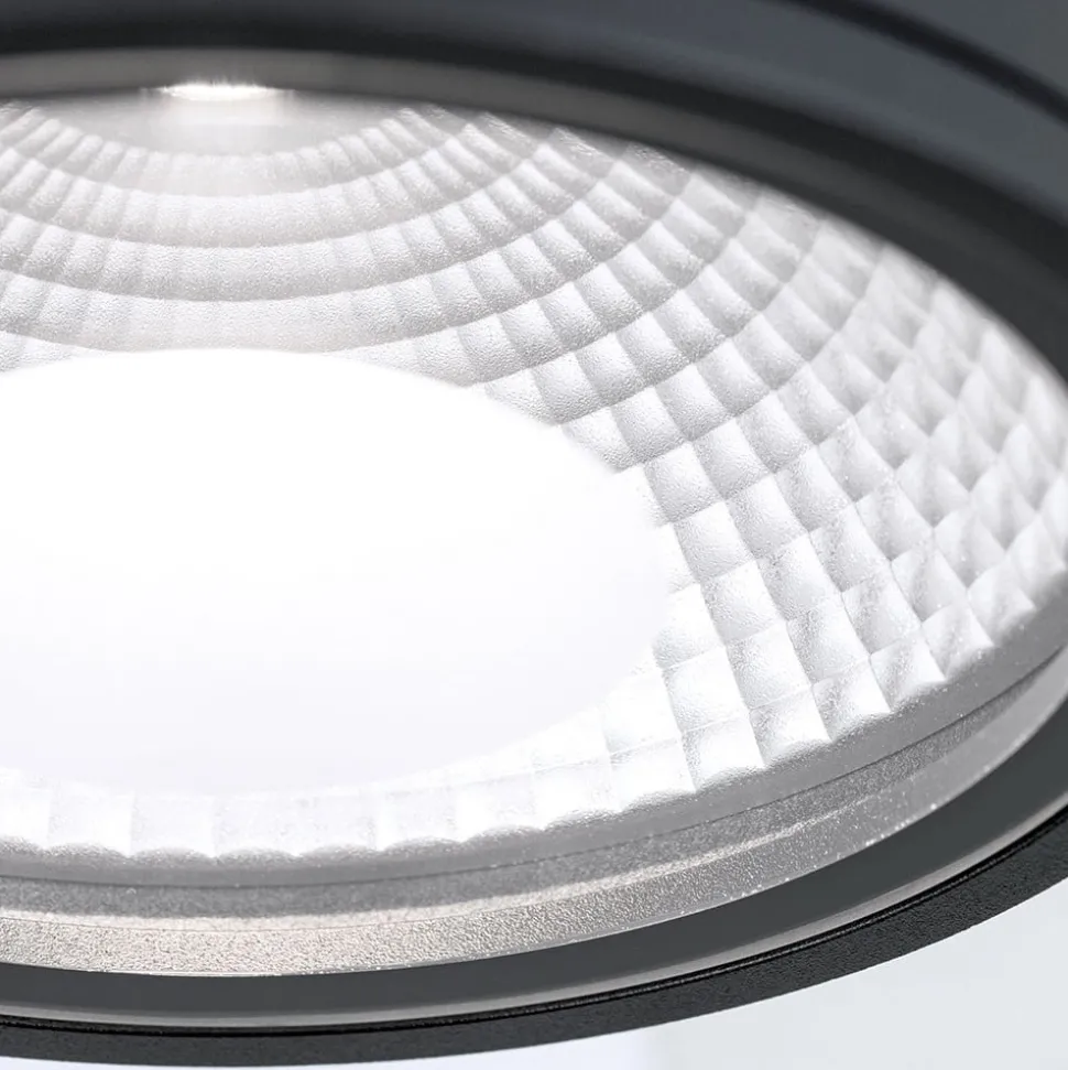 Sputnik LED-loftspot, IP65, Ø 14,5 cm, sort