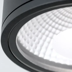 Sputnik LED-loftspot, IP65, Ø 14,5 cm, sort