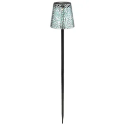 36562S solcelle-lampe med jordspyd, IP44, sølv
