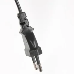 Stang gulvlampe, LED-læselampe, sort/naturlig fletværk