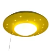 Starlight loftlampe med stjernehimmel, gul