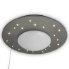 Starlight loftlampe med stjernehimmel, sølv