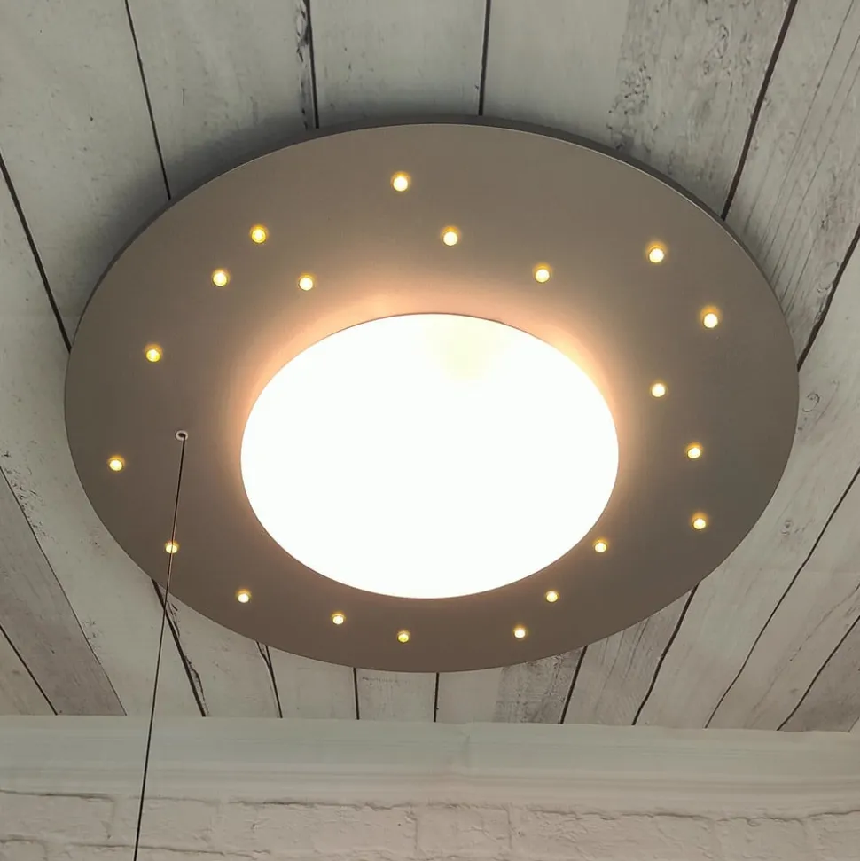 Starlight loftlampe med stjernehimmel, sølv