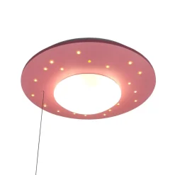 Starlight loftlampe med stjernehimmel, rosa