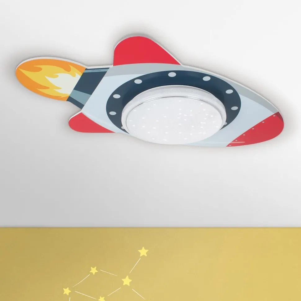 Starlight rocket LED-loftslampe