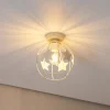 Stars loftlampe, sandfarvet, metal, Ø 21 cm