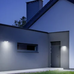 STEINEL LED-væglampe XSolar SOL-O S, antracit, sensor