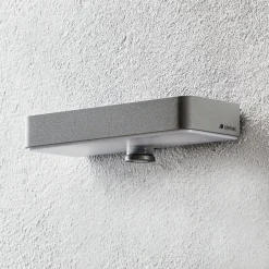 STEINEL LED-væglampe XSolar SOL-O S, sølv, sensor