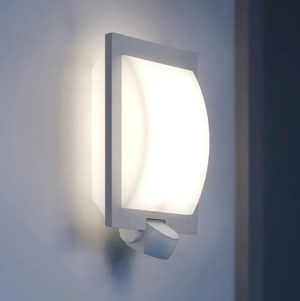 STEINEL L 20 S udendørs væglampe med sensor, stål