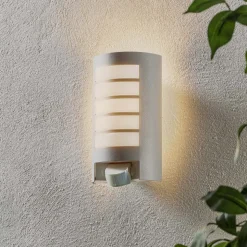 STEINEL L 12 S Udendørs væglampe med sensor, sølv