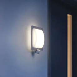 STEINEL L 20 S udendørs væglampe, sensor, antracit