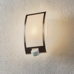 STEINEL L 22 S Udendørs væglampe, sensor, stål