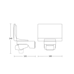 STEINEL XLED Home 2 XL S LED-sensorspot, hvidt