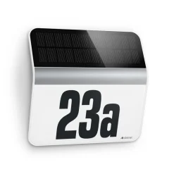 STEINEL XSolar LH-N LED-husnummerlampe, stål