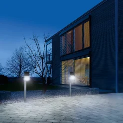 STEINEL XSolar Stand LED-solcellelampe, sølv