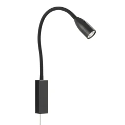Sten LED-væglampe med bevægelsesstyring, sort